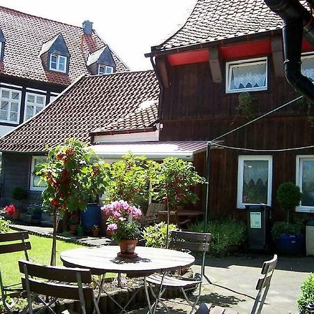 Altes Tageloehnerhaus Von 1510 Mit Garten Und Parkplatz Goslar Ngoại thất bức ảnh
